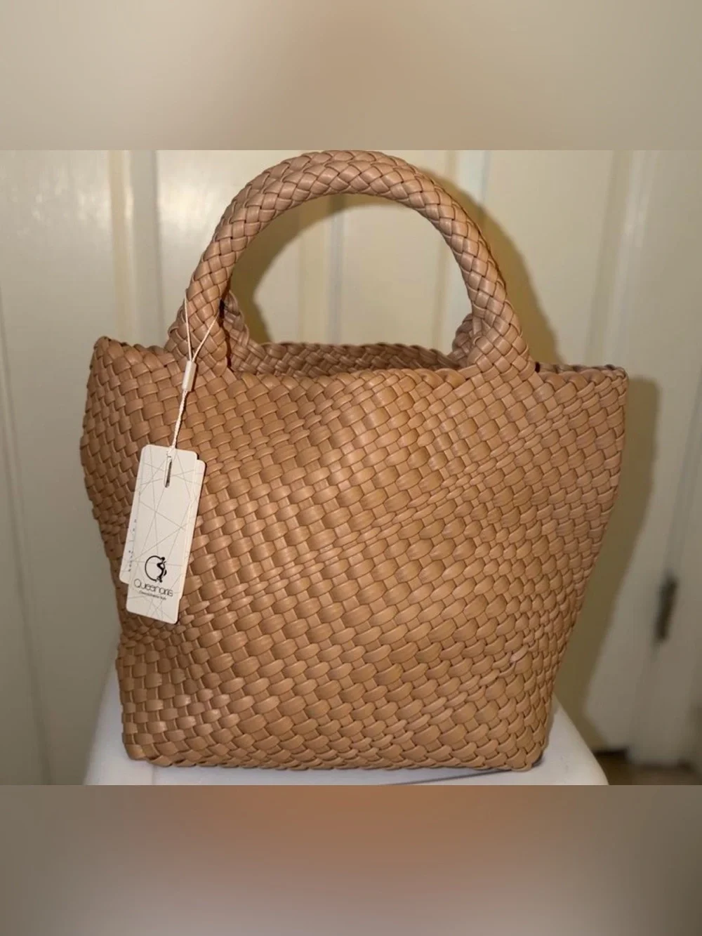 Vegan Leather Hobo Tote Bag